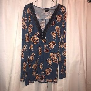 Floral Boho Top Daytrip Size L